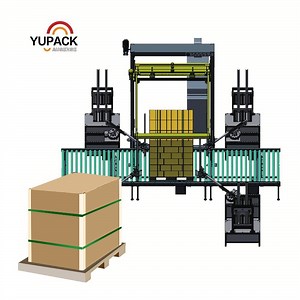 [Hot Item] Pallet Strapping and Wrapping Machine with Paper Cornerboard Applicator