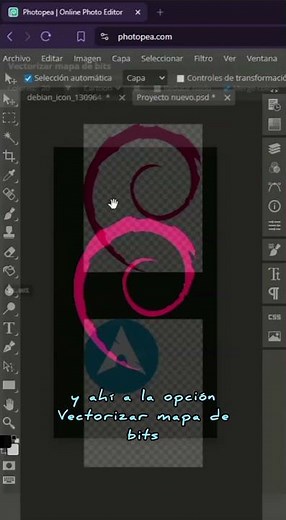 Cómo vectorizar una imagen con Photopea