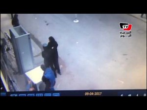 لحظة تفجير الانتحاري لنفسه أمام «المرقسية» بالإسكندرية