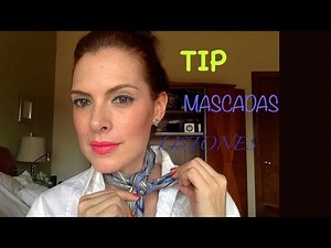 Como usar una pañoleta /cuello corto/ancho/petit