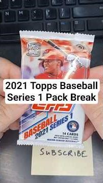 2021 Topps Baseball Series 1 Pack Break