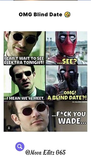 Deadpool Meets Daredevil 😂 | Blind Date Marvel Meme