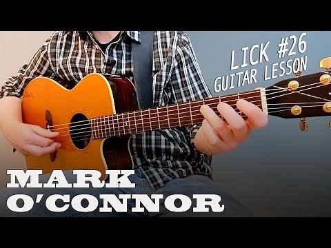Lick #26 | Mark O'Connor Run in D - BLUEGRASS Guitar Lesson with TAB