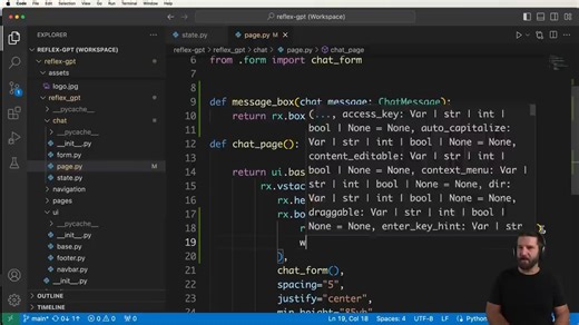 纯 Python：构建类似 ChatGPT 的全栈 UI。Reflex、Neon Postgres。使用 Docker 部署到虚拟机