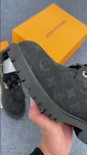 Louis Vuitton Timberland 6 Botín Ankle Boot Black Monogram 1AD73H