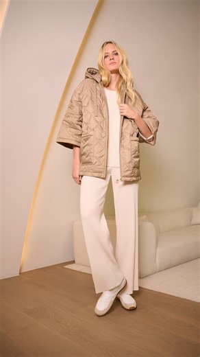 The Ultimate Travel Suit — a luxuriously soft knit set that carries you from takeoff to dinner with understated polish. #JosephRibkoff #NewArrivals | Philippa Boutique