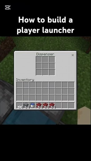 how to build a player launcher #minecraft #bedrock #tutorial