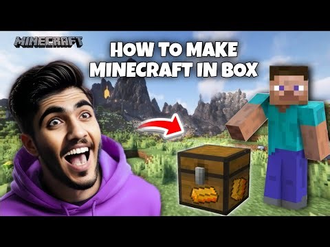 How To Make Minecraft In Box 🎁 #minecraft #gaming