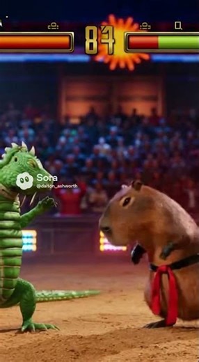 Capybara vs Crocodile 🐹🐊 (Mortal Kombat Style) #shorts