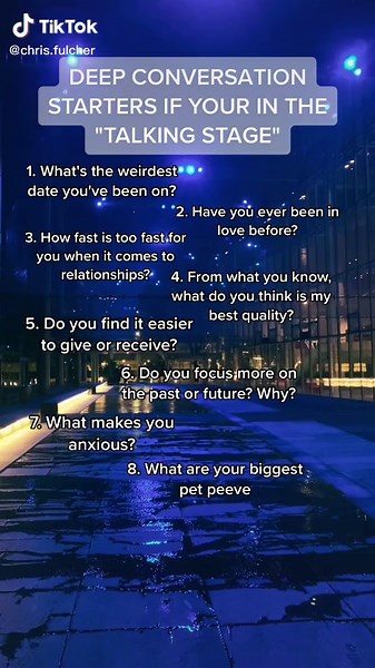 Deep Conversation Topics for Building Relationships