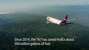 We’ve just added our 100th new Boeing 767 to our fleet as part of our fleet modernization program, helping us save fuel and cut aircraft CO2 emissions. | FedEx