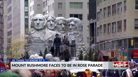 Mount Rushmore faces to be in Rose Parade