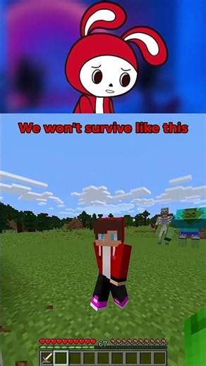 JJ and Mikey vs Villager #minecraft