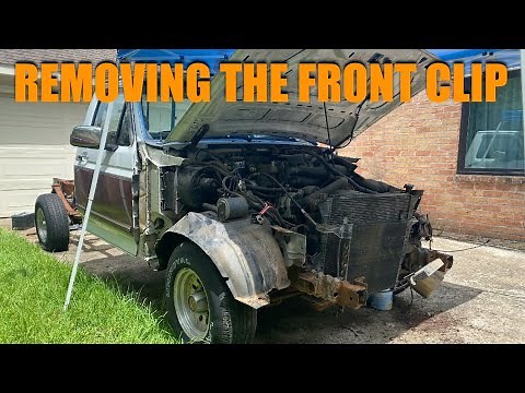 How to Remove the Front Clip From a 1992-97 Ford F150 250 350