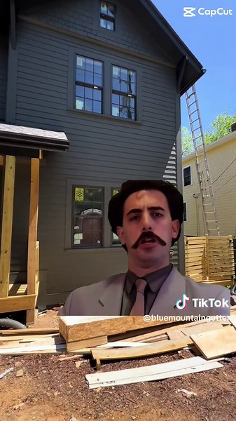 Live like the king of the castle and get the best gutter installation available. (828)390-0243 BlueMountainGutterCo.com #borat #kingofthecastle #gutterinstallation #bluecollar #ContractorLife #tradesman