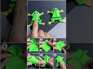 Jumping Frog | How To Make Paper Frog | Paper Frog Marking | Jumping Paper Frog | Paper Frog