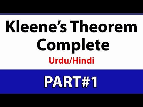 Kleene's Theorem part 1 (with proof) | Automata Theory | TOC | Urdu/Hindi