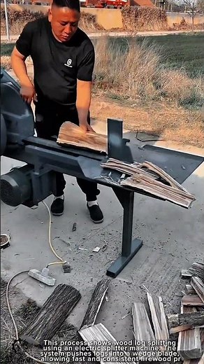 Log Splitting Work Tool Using Wood Splitter Machine #worktool