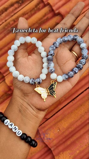 Customized gifts in budget on Instagram: "Magnetic butterfly bracelet 🎀 #magneticbutterfly #magnetichand #magneticbracelet #beadsbracelet #giftsforher #beadsjewelry #bracelets #bffgoals #couplesgoals (Couplesbracelet, bffbracelet, bffgoals, couplesgoals, magneticbutterfly, magneticbracelet, beads bracelet)"