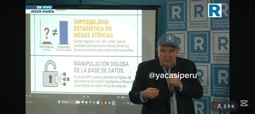 Norma Yarrow y el entorno de Rafael López Aliaga no se dan cuenta que Porky necesita urgente ayuda profesional?El transtornado líder de RP ya no dice que son Corvetto y Keiko Fujimori los "fraudistas". Ahora asegura que lo son Corvetto y el IDL con Gorriti a la cabeza.Es abusivo que lo sigan exponiendo públicamente antes de ponerlo en manos de un psiquiatra al senador electo.