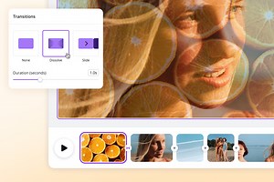 Transições de vídeo gratuitas: Adicionar movimento entre clipes | Canva