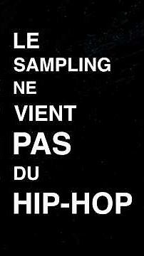 Sampling does not originate from hip-hop.