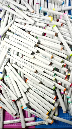 Unboxing 3000$ Copic Sketch Markers🤑 #art #drawing #shorts