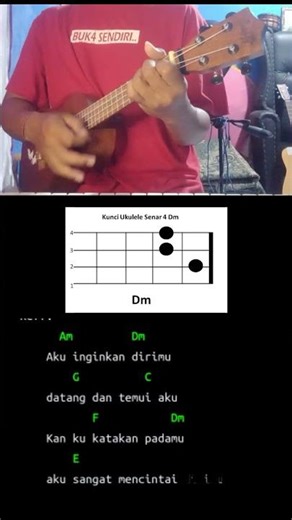 disaat aku mencintaimu || ukulele tutorial part2 #disaatakumencintaimu #dadali #ukulele #fypシ