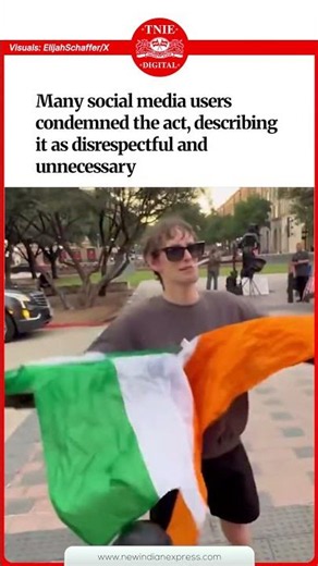 Texas Man Tears Indian Flag In Front Of Cheering Crowd; Video goes viral