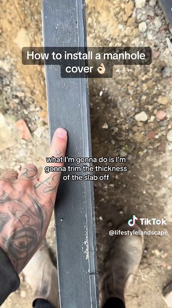 Installing a Recessed Manhole Cover | Landscaping Tutorial