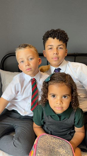 Lauren T-Brooks on Instagram: "AD | After our trip to WHSmith in London Stratford we decided to try on our uniforms and take a closer look at everything we got. Milo stocked up on supplies, including a big pack of pens we hope will last him the academic year, fingers crossed! 😂 Oz and Ocean are super happy with their supplies too. Oz loves the different compartments in his lunch box and Ocean is excited to use her new notebook for preschool. 📝 Make sure to head over to WHSmith to pick up all t