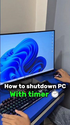 Auto Shutdown PC with Timer – Easy Windows Trick! ⚡ #computer #ytshorts #shutdown #shorts