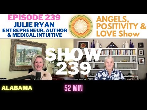 MEDICAL INTUITIVE/PSYCHIC TALKS LIFE & LOVE + LISTENS TO ANGELS ♥️❤️🧡💛💚 JULIE RYAN ⭐ APL SHOW EP 239