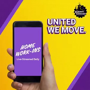 Join us in staying active. If you can’t make it to the gym, we’ll bring the gym to you with FREE in-home workouts on our app! | Planet Fitness