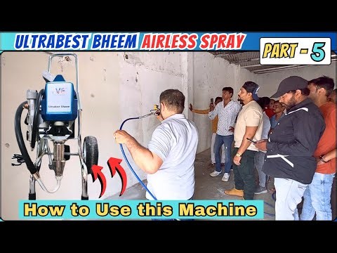 Best Budget Putty Spray Machine | How to Use Airless Putty Spray Machine