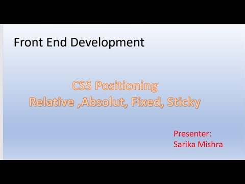 CSS Positioning Explained- Relative, Absolute, Fixed, Sticky