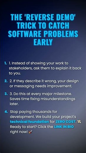 The 'Reverse Demo' Trick to Catch Software Problems Early #ad (Verify Info)