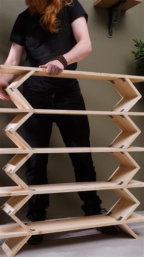 27K views · 53 reactions | Modern DIY Foldable Shelf! | Crafty Panda How | Facebook