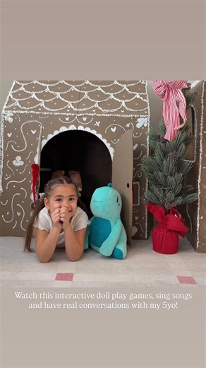 Elizabeth Homen | Comment “BONDU” for $30 off! This talking dinosaur by @heybondu is the coolest interactive toy! It does so much! It has conversations,... | Instagram