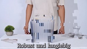 13-Compartment Expanding File A4 Expandable File Document Folder Expanding Folder Sorting Folder Size Large Capacity Waterproof (Pink in Vertical Style)