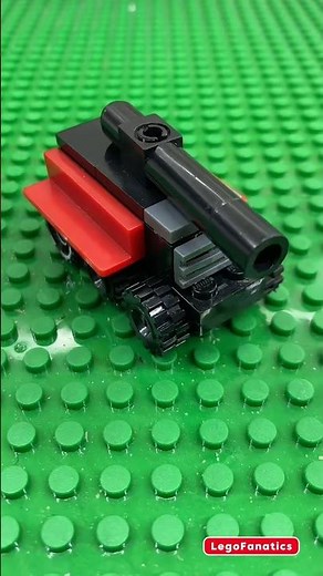 LEGO Assembly Build A Artillery Tank 6-Wheeled Mobile Cannon