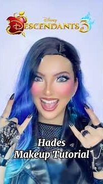Hades Makeup Tutorial - Descendants 3 💙🔥#descendants #descendants3 #hades #mal #disneydescendants