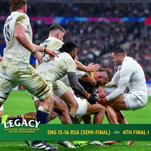 271 reactions · 4 comments | The Springboks steal the show!  With a hard fought 15-16 victory over England, the Springboks dug deep and left it all on the field  퐄퐗퐂퐋퐔퐒퐈퐕퐄 퐁퐑퐀퐀퐈 퐏퐀퐑퐓퐍퐄퐑 퐓퐎 퐓퐇퐄 퐒퐏퐑퐈퐍퐆퐁퐎퐊퐒 #FreddyHirsch #OomFreddysLegacySpice #StrongerForever #BokkeBraai #Springboks #TastesLikeHome | Freddy Hirsch | Facebook