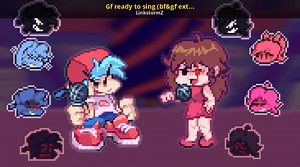 Gf ready to sing (bf&gf extended sprites) Mod for Friday Night Funkin' | FNF Mods