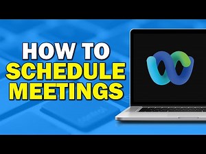 How To Schedule Meetings in Webex (Easiest Way)