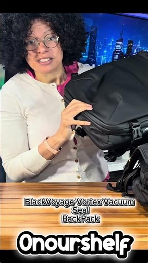 Black Voyage Vortex vacuum Seal BackPack. #Backpack,#Vacuum seal, #travel bag