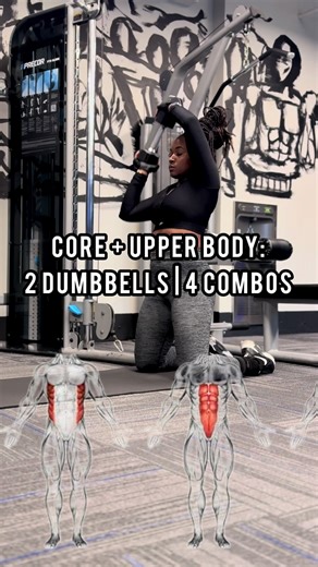 Effective Core and Upper Body Workout with Dumbbells