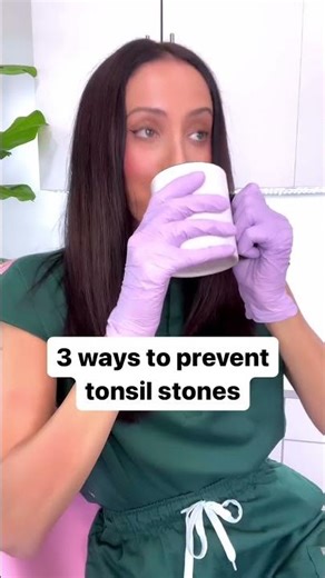 3 ways prevent tonsil stones #shorts
