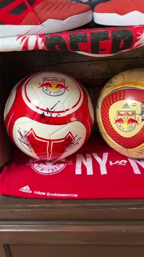 Item 002: New York Red Bulls luchador mask, donated by a kind supporter at our stop in Harrison, NJ.