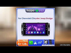 Hizpo 7 Android 13 for Jeep Cherokee Compass Commander Wrangler 300C Caliber Liberty Car Radio Ster